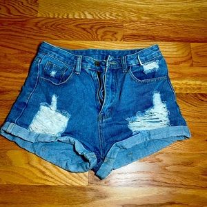 Shein mom shorts high waisted